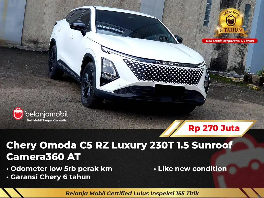 [GARANSI 5THN KM 5RB] Chery Omoda C5 C 5 RZ Luxury 1.5 2024/2025/2026