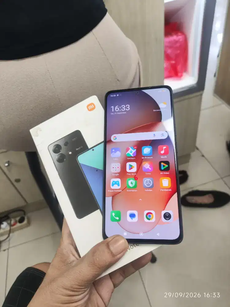 Jual hp Xiaomi note 13 RAM 8/256 kodisi kamera depan gak bisa