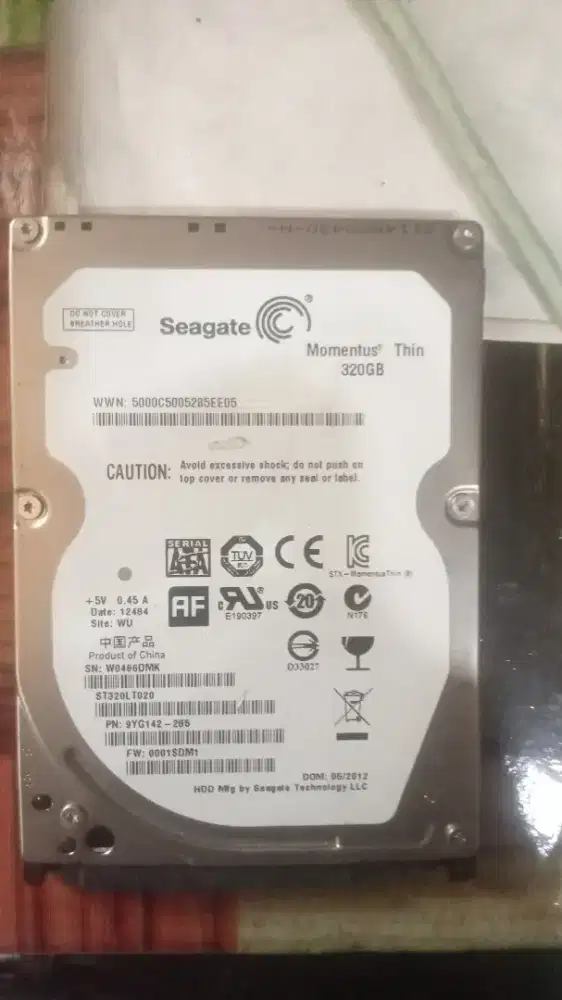 Hard disk seagate 320 GB