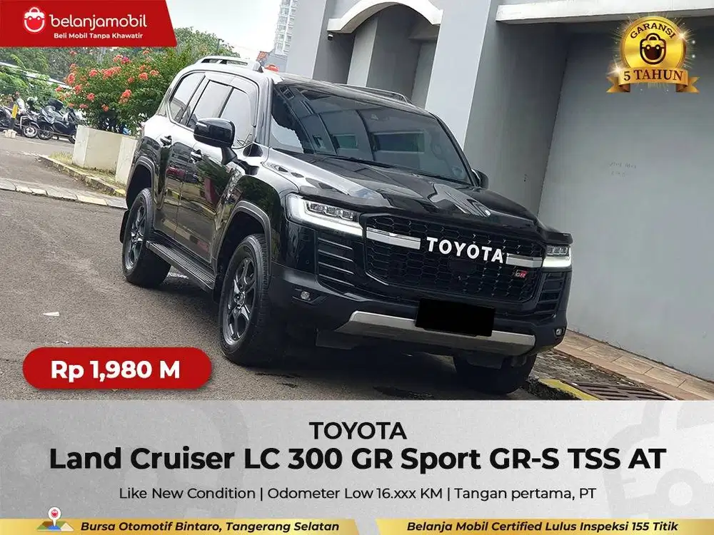 [GARANSI 5TH 4x4] Toyota Land Cruiser LC 300 GR Sport 2022/2023/2024