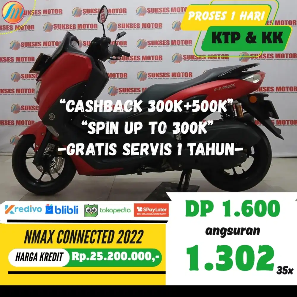 DP HANYA 500RB YAMAHA NMAX CONNECTED 2022 ANGSURAN SANGAT TERJANGKAU