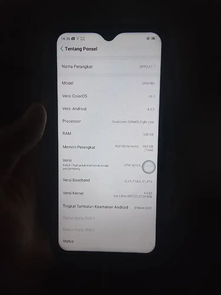 oppo a7 second murah