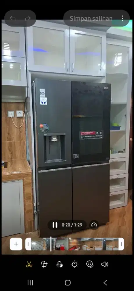 Dijual kulkas LG instaview 674L