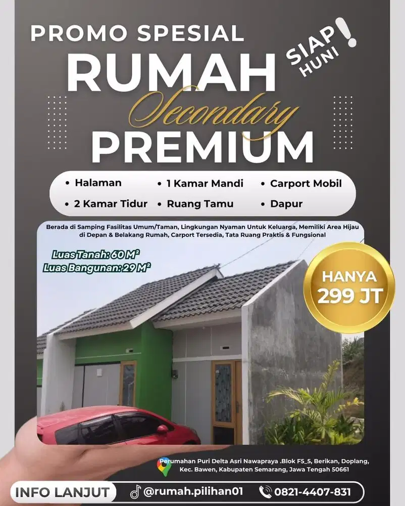 Pilihan Rumah dengan Lahan Kompak & Area Hijau