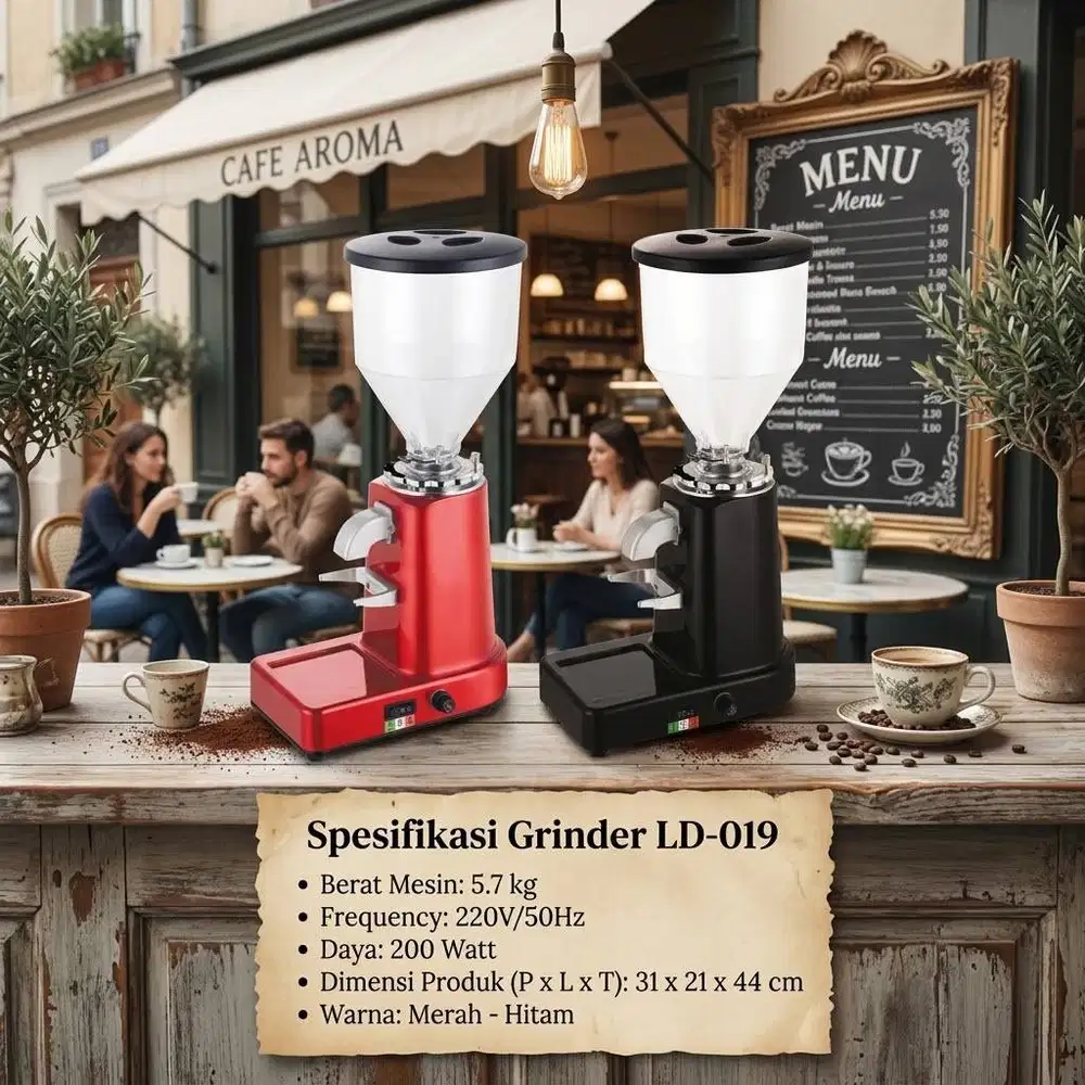 Grinder Kopi Espresso Tipe LD-019 Coffee Grinder Gilingan Halus