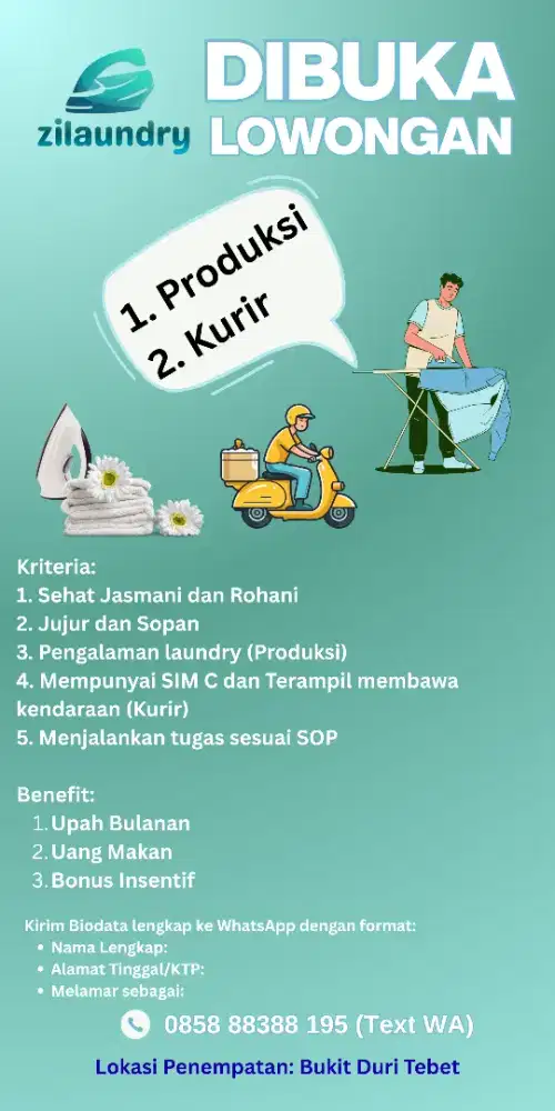 Lowongan Laundry Tebet