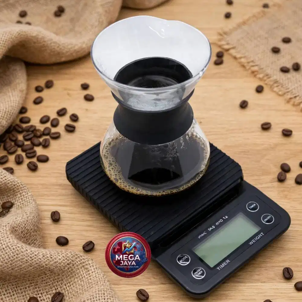 Muranee Timbangan Digital kapasitas 3Kg Timbangan Kopi Kue Manual Brew
