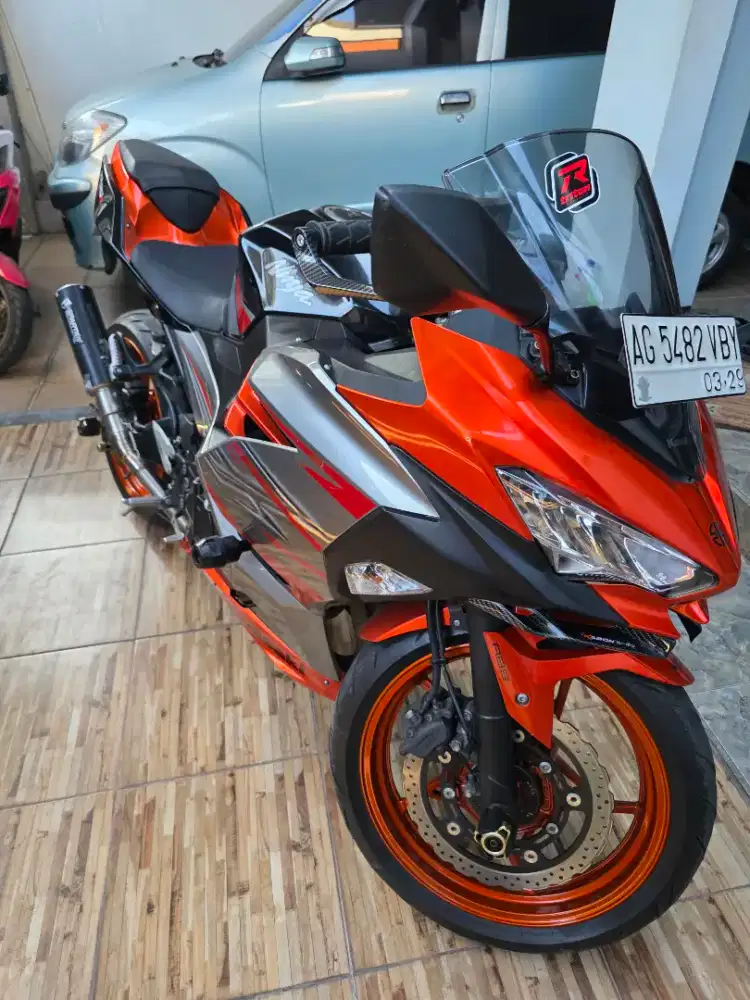 All new ninja 250 Fi new 2018 tipe ABS MDP orange