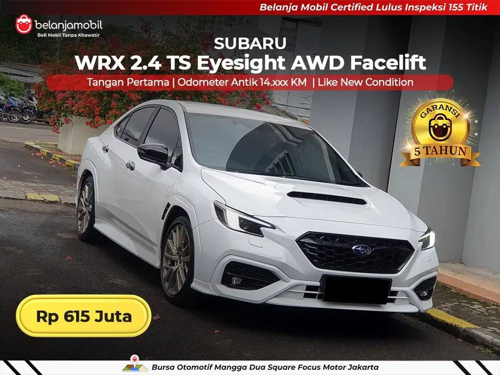 [ GARANSI 5THN AWD LOW KM ] Subaru WRX 2.4 TS Eyesight 2022/2023/2024
