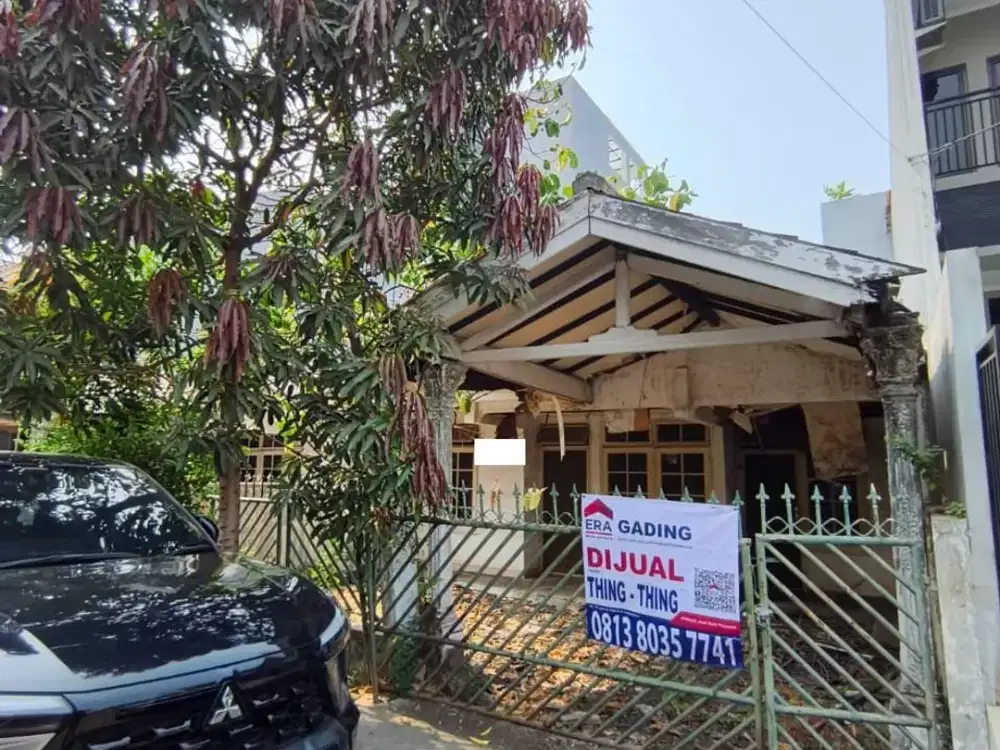 Ss.3945 - Murah !! Dijual Rumah Hitung Tanah 8x20 Jalan 3 Mobil Hadap Selatan di Kelapa Nias