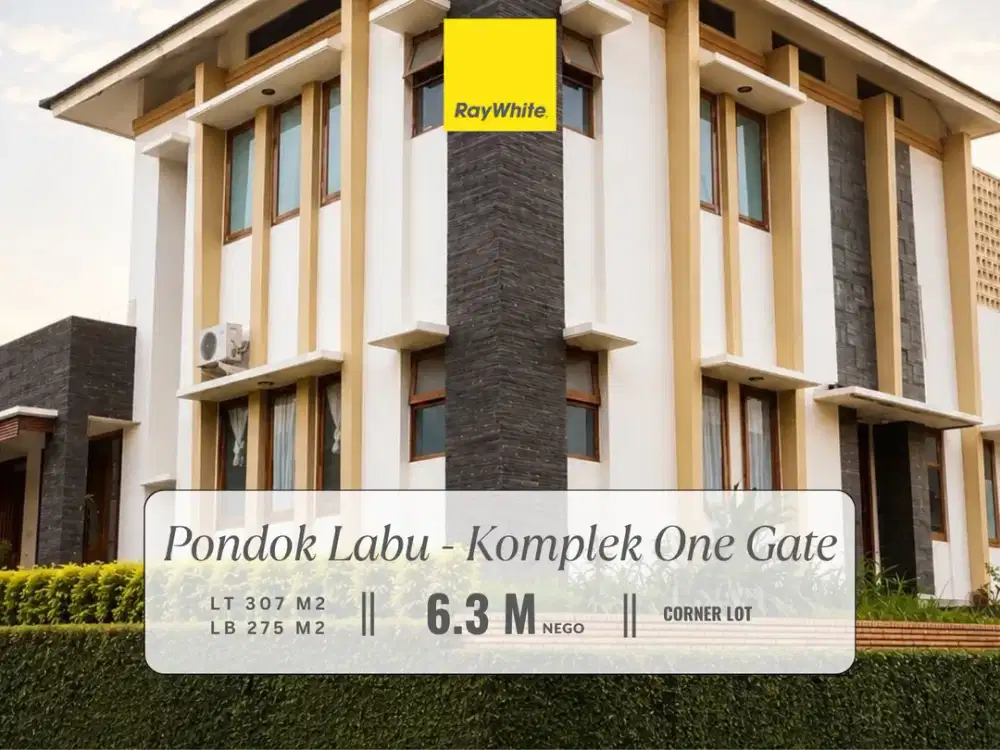 RUMAH DIJUAL PONDOK LABU, JAKARTA SELATAN DEKAT AL-IZHAR PONDOK LABU - DALAM KOMPLEK, RUMAH CORNER LOT
