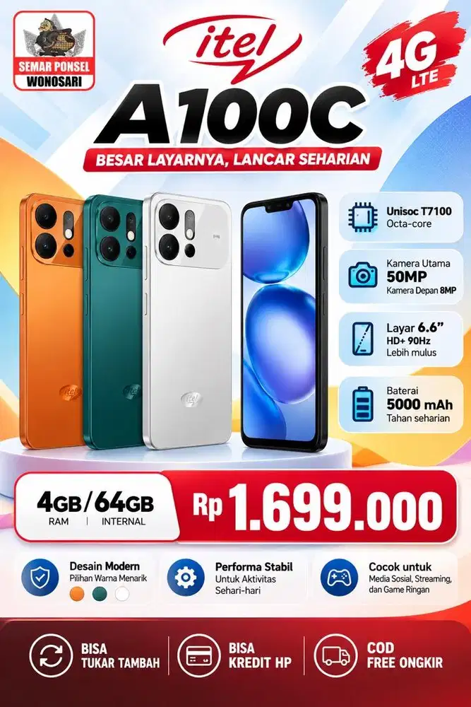 ITEL A100cs NEW 4/64