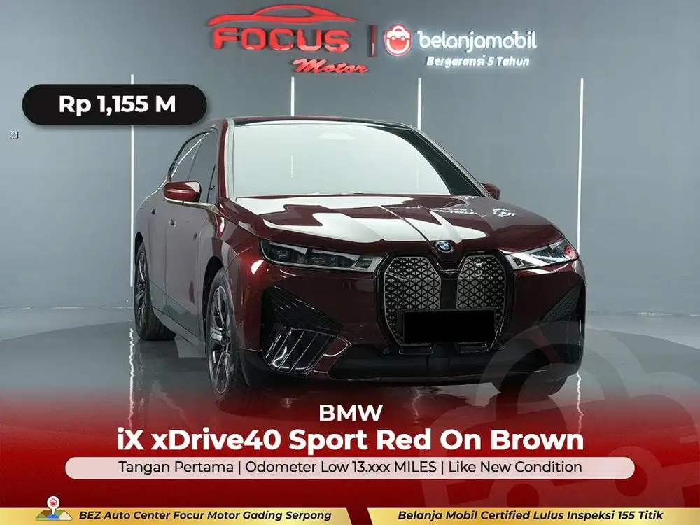 [GARANSI 5TH LOW MILES] BMW iX xDrive40 Xdrive 40 Sport 2022/2023/2024