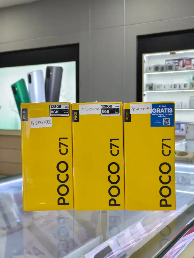 Poco C71 4/128GB (new) *Bisa cod, Fastrespon Wa