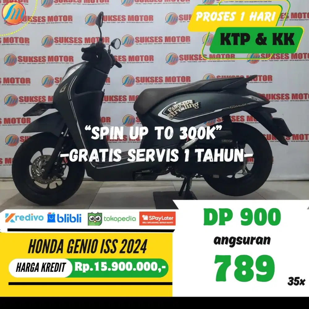 HONDA GENIO ISS 2024 KREDIT MURAH ANGSURAN SANGAT RENDAH BERGARANSI