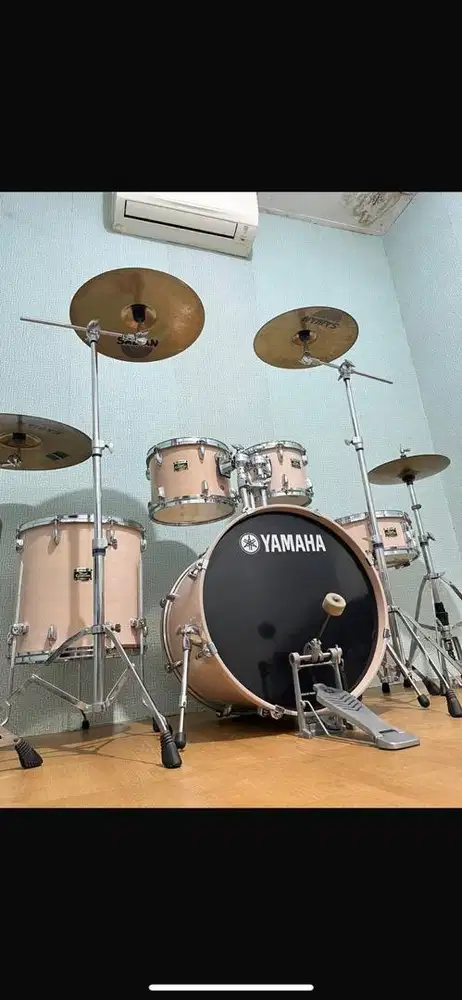Drum set yamaha tour custom sakura white
