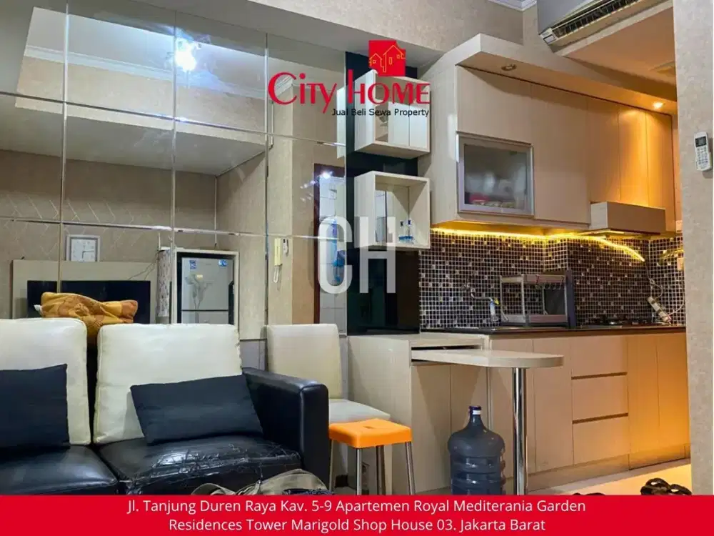 Sewa Apartemen 1 BR Furnished Royal Mediterania Garden Residences