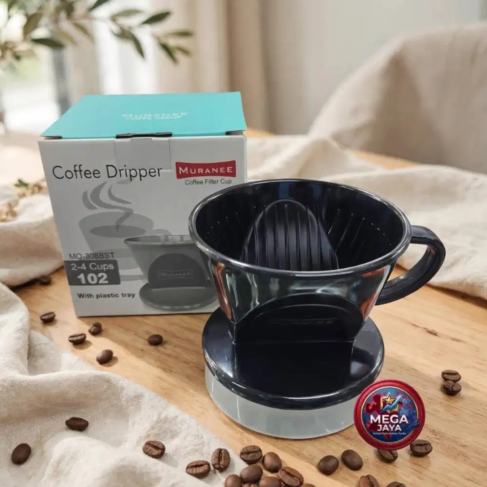 Muranee Dripper Flat Bottom 102 ukuran 02 Untuk 1-4 Cup Kopi