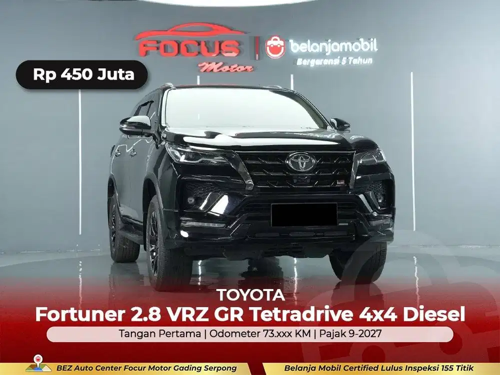 [GARANSI 5TH 4x4] Toyota Fortuner 2.8 VRZ GR Tetradrive 2021/2022/2023
