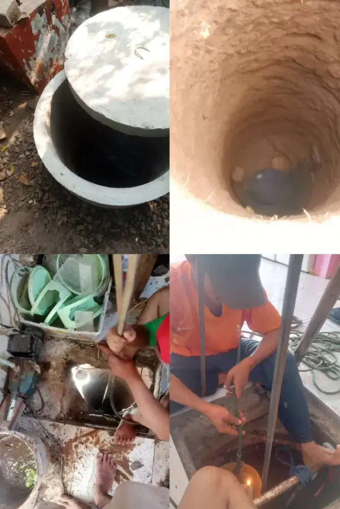 pembuatan, pengurasan sumur gali timba