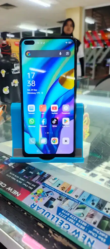 di jual second oppo reno 4f Ram 8GB/Rom 128GB