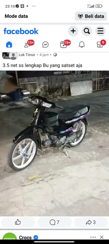 Honda Astrea grand ss lengkap akur spek 54 harian touring