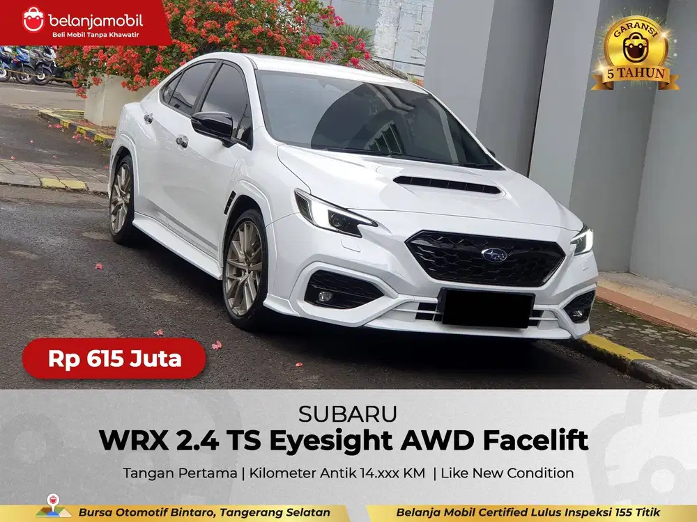 [ GARANSI 5THN AWD LOW KM ] Subaru WRX 2.4 TS Eyesight 2022/2023/2024