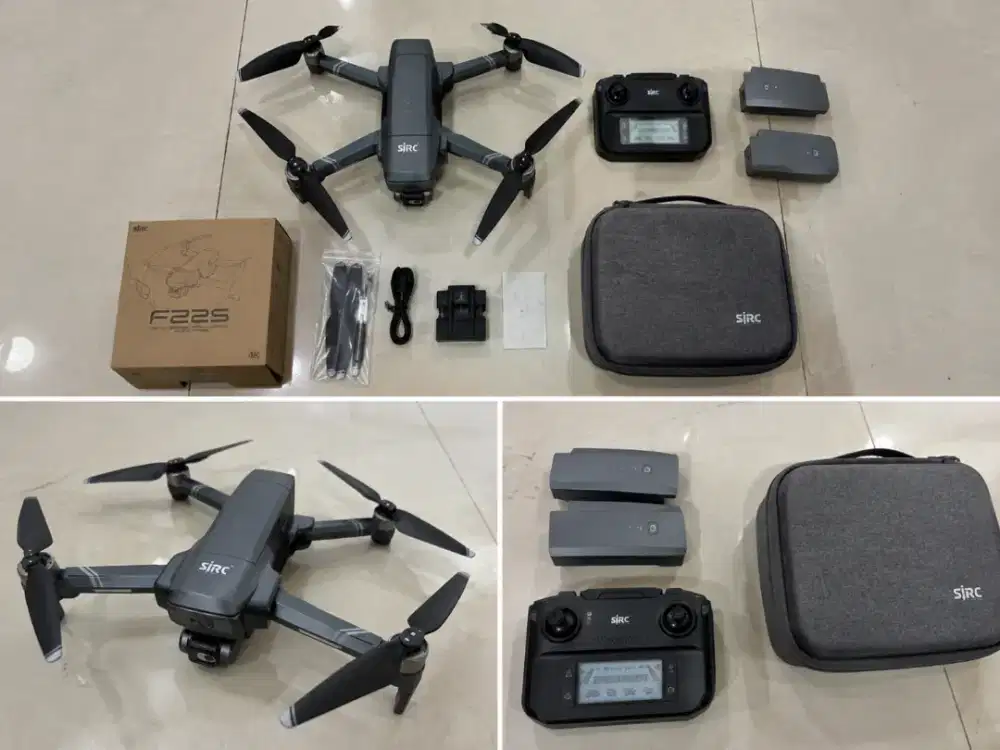 RC Drone SJRC F22s 4K Pro like New 2 battery