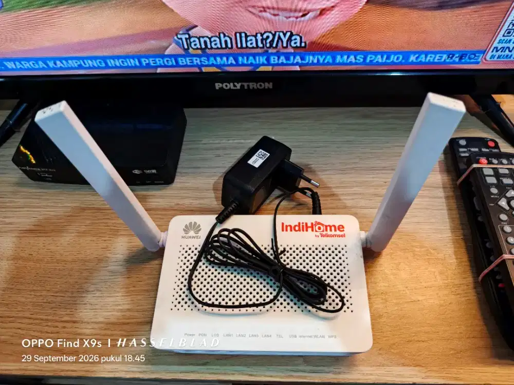 Router modem Indihome copotan 1 bln pakai normal no minus