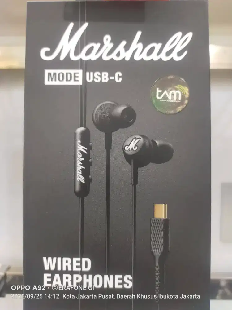 Earphones kable Marshall