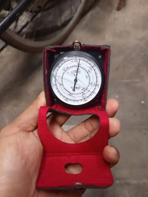 Altimeter Barometer Pocket YCM Model 7030 Japan Original Komplet