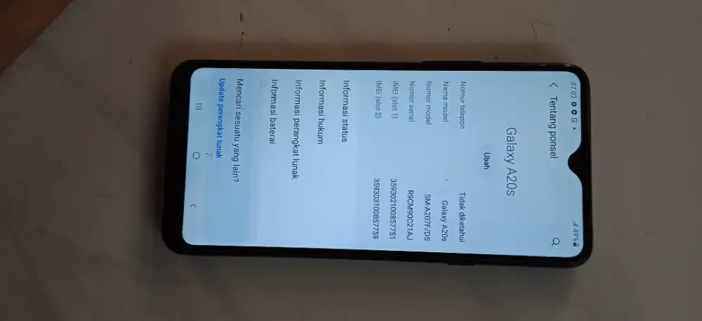 Samsung a20s 4/64
