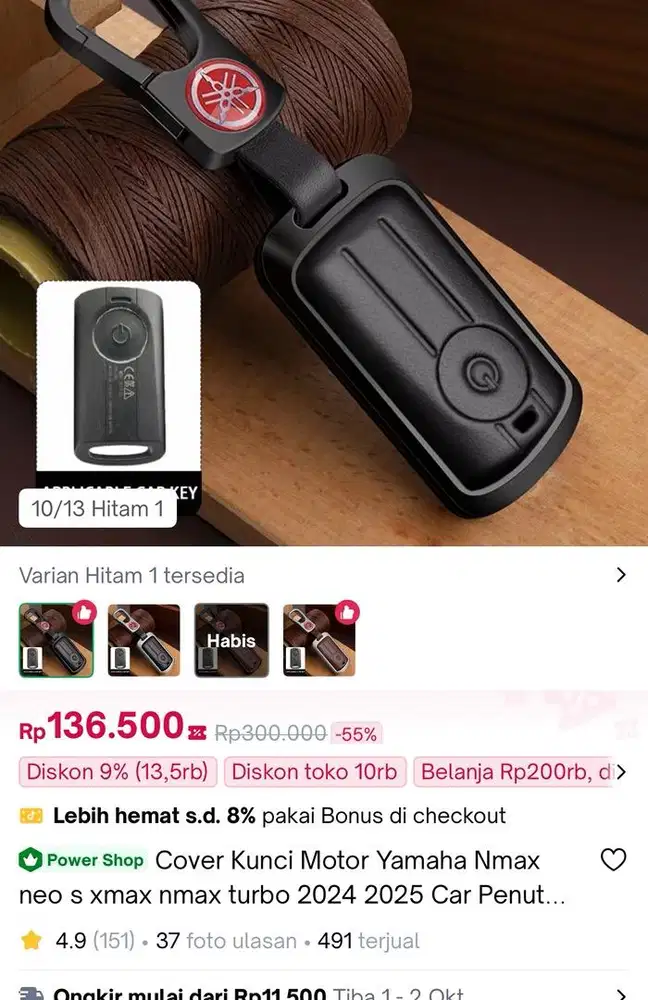 cover kunci new x max belum di unboxing