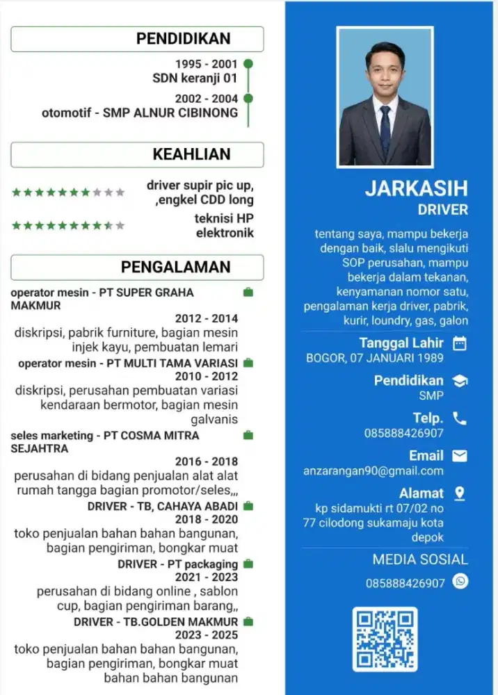 cari pekerjaan apa ajah yg halal, supir lebih baik