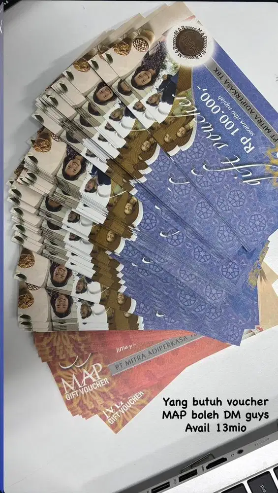 Voucher MAP 100rb dan 50rb