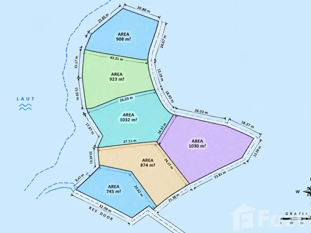 Land for sale in Pererenan, Bali