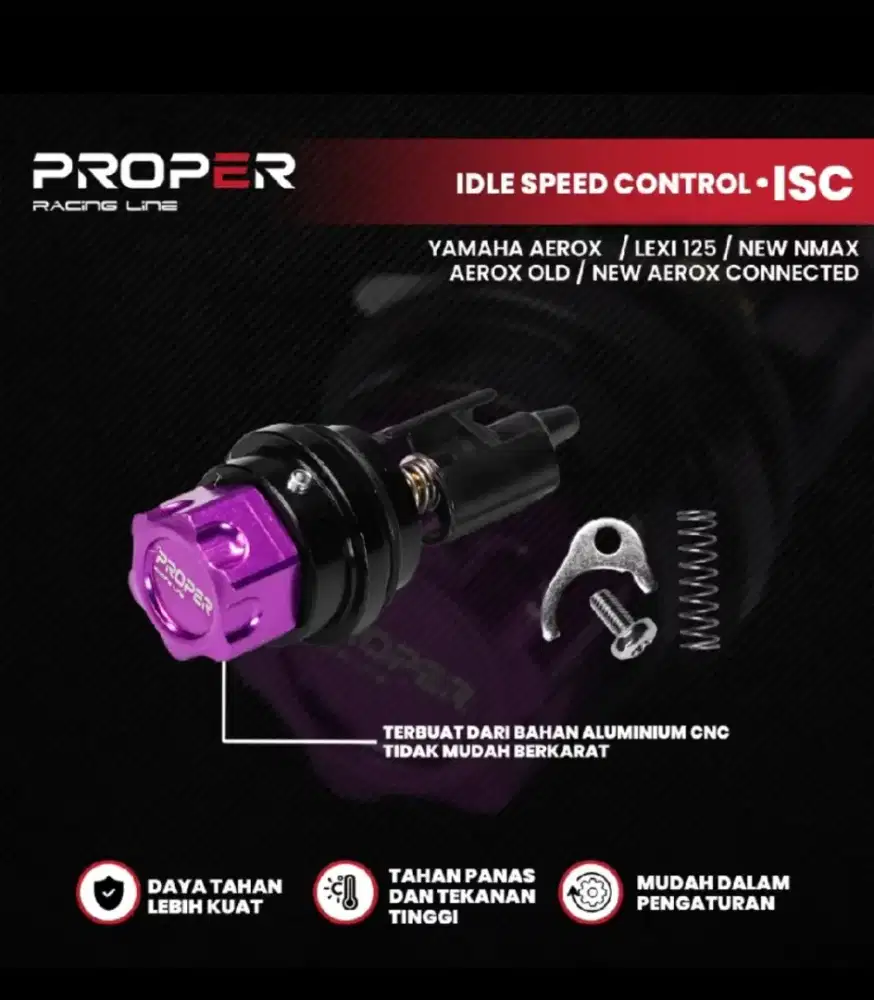 Sensor ISC Manual merk Proper Racing Aerox dan New Nmax