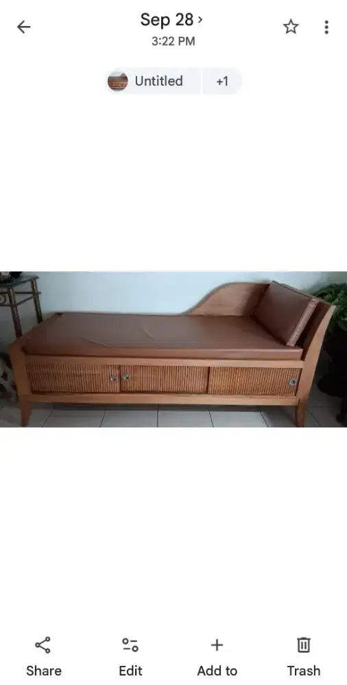 Sofa bed ada tempat penyimpanan barang di bawahnya