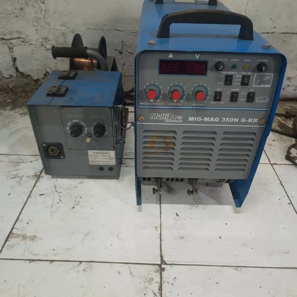 MIG MAG Multipro 350N G-KR + Wire Feeder Normal Siap Pakai