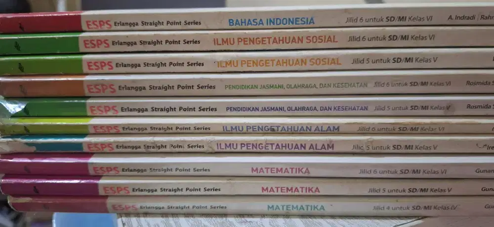 Buku Pelajaran ESPS Erlangga Kelas 4-5-6 SD