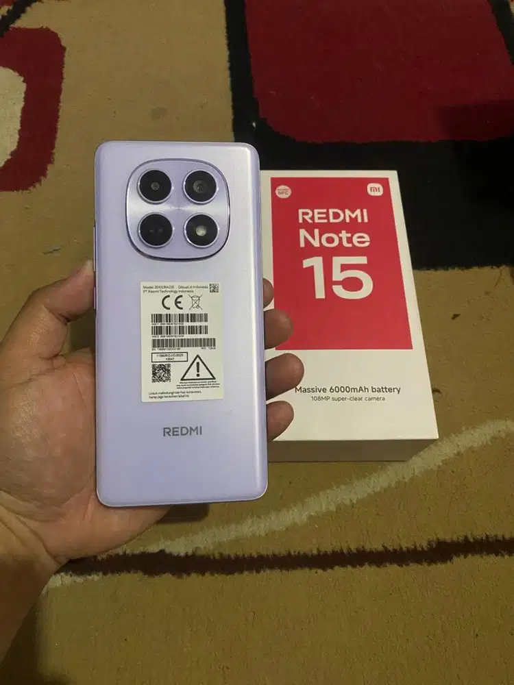 BISMILLAH REDMI NOTE 15 4G RAM 8/128 FULSET MULUS