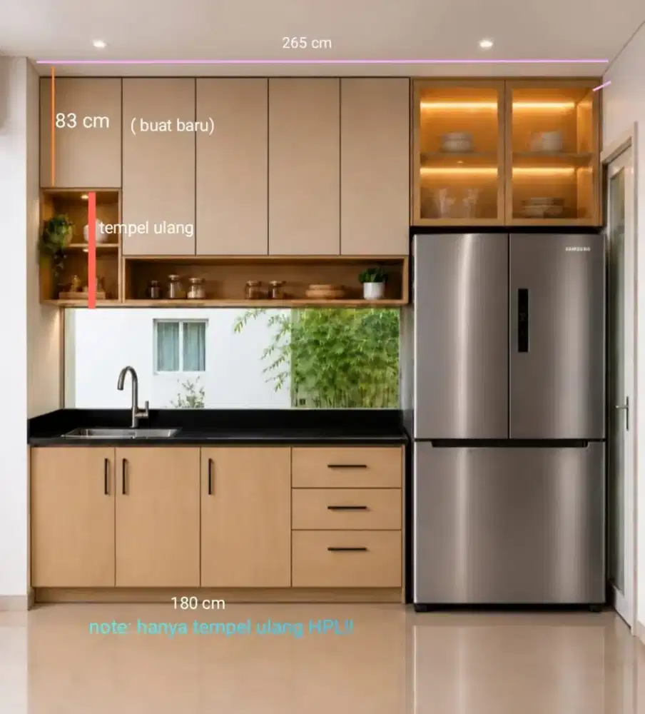 Tukang kayu interior mebel hpl