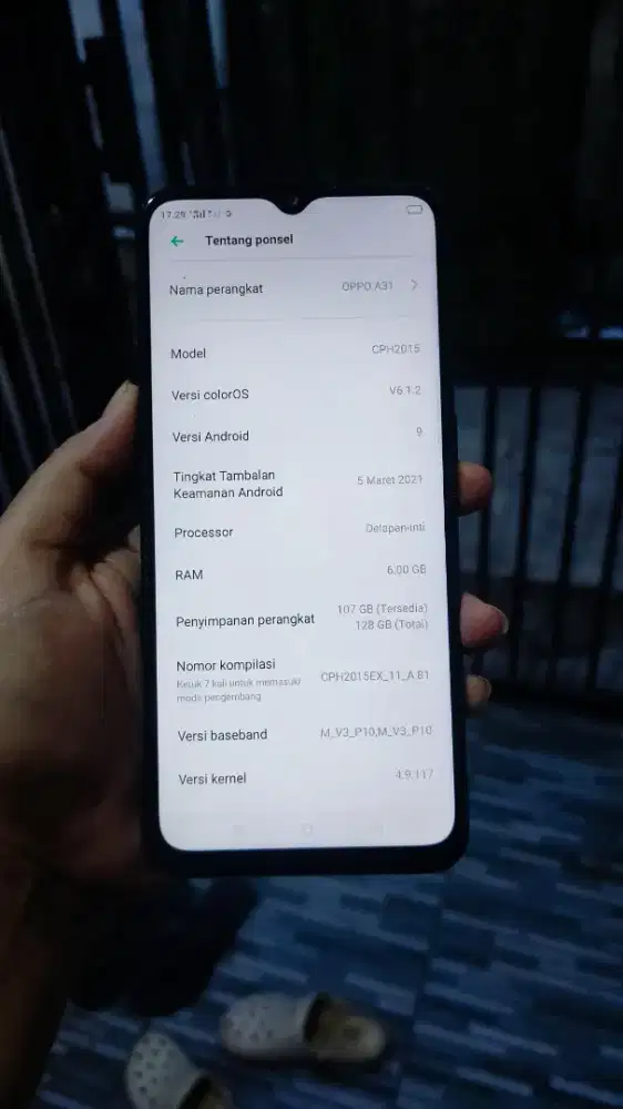 Oppo a31 ram 6/128gb