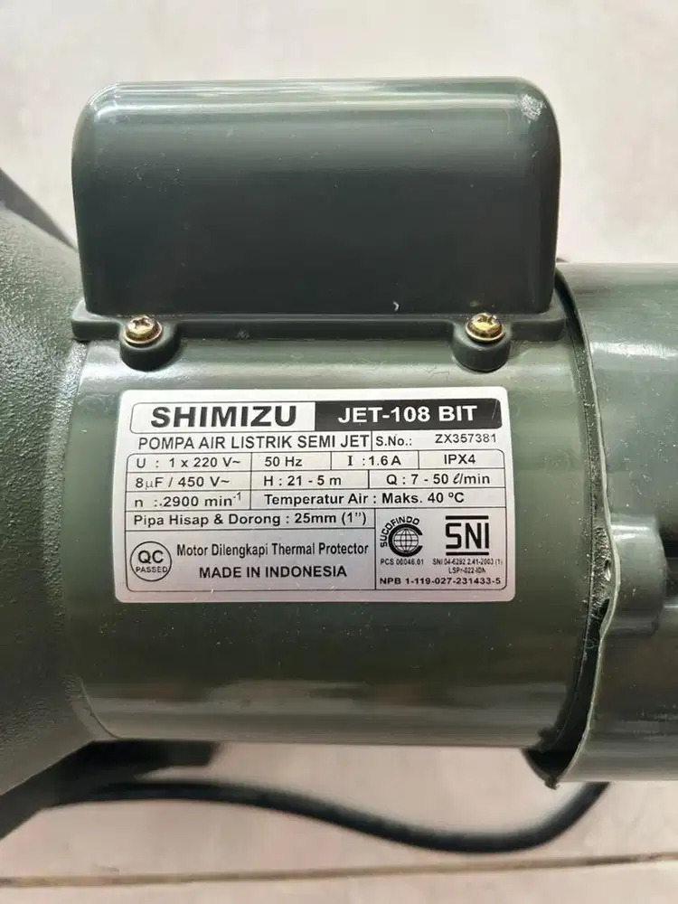 SHIMIZU 108 Bit Pompa Semijet