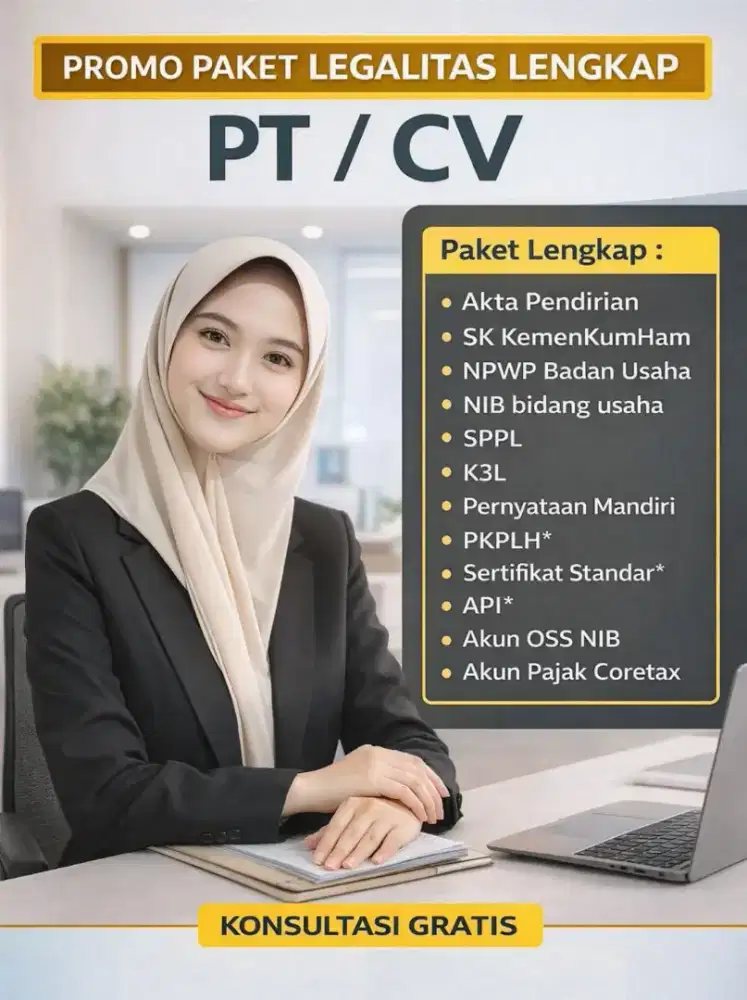 Perlengkapan Usaha Kantor PT