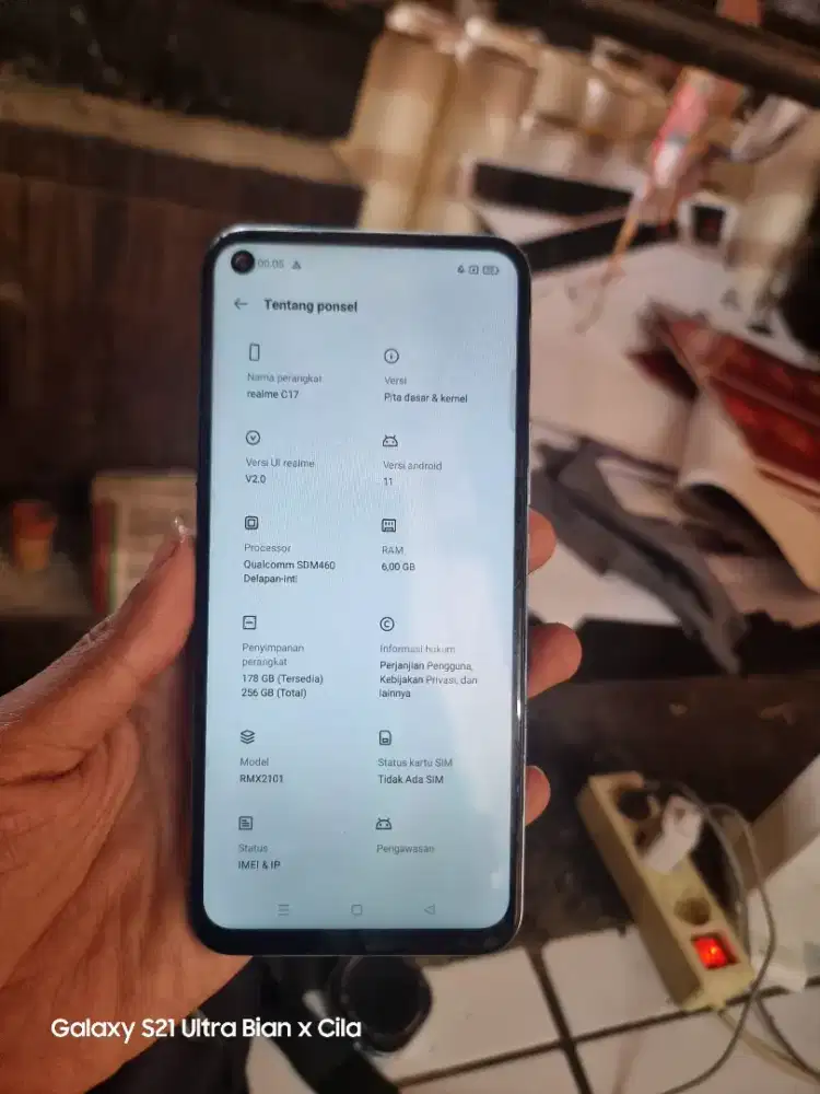 Realme C17 6/256 siap pakai