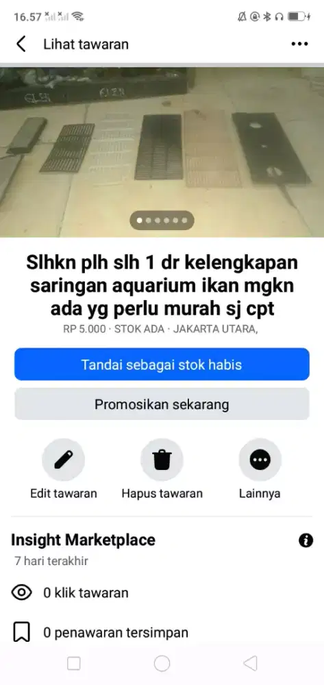 Slhkn plh slh 1 dr kelengkapan saringan aquarium ikan kond bgs murah