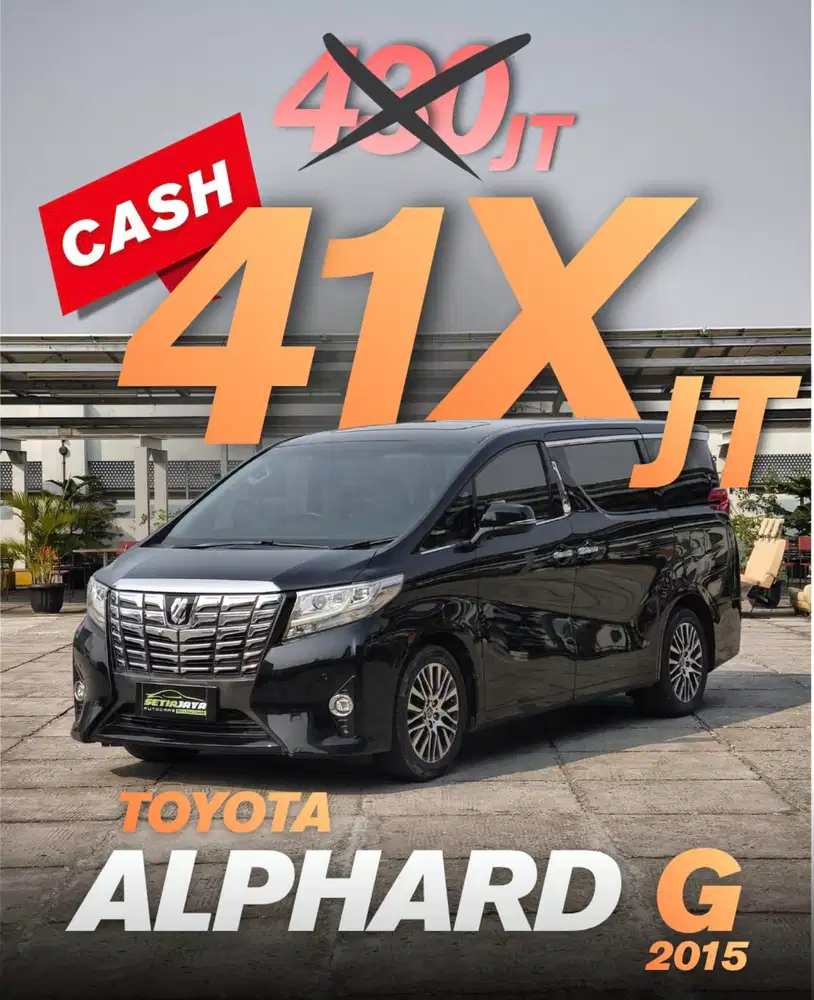 Toyota Alphard G atpm 2500cc matic 2015