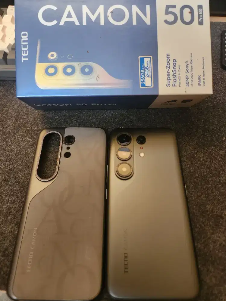 Hp Tecno Camon 50 pro 5G 12/256 GB, 50 MP. pemakaian 3 bulan, no minus