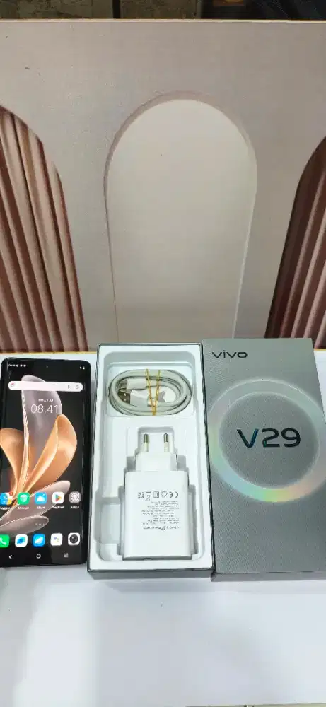 Second vivo V29 5G ram 8/256 perlengkapan fullset ori warna black